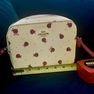 Coach crossbody ladybug purse
